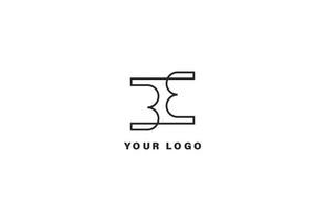 BB letter logo design template vector