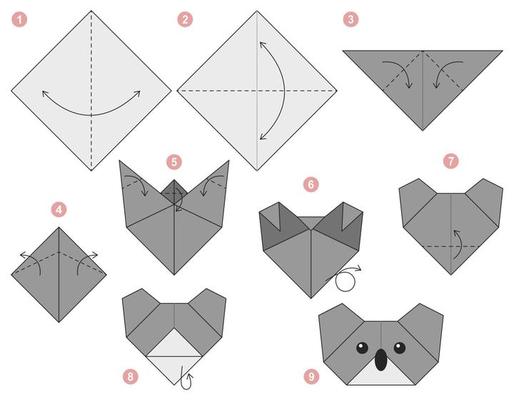 Premium Vector  Tulip origami scheme tutorial moving model. origami for  kids. step by step