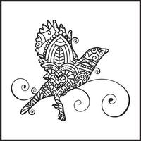 Vector illustration decorative Sparrow on white background