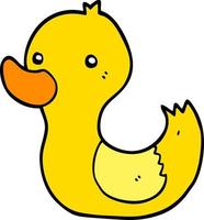 doodle character cartoon duck vector