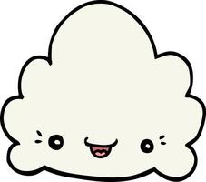 doodle character cartoon cloud vector