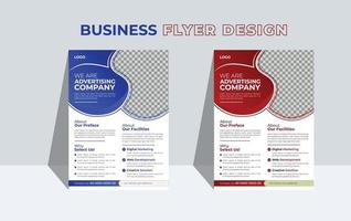 Modern business flyer and brochure cover layout design template Free Vector