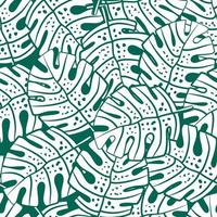 Green Banana Leaf Foliage Pattern vector