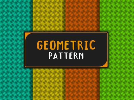 abstract geometric colorful simple shapes pattern vector