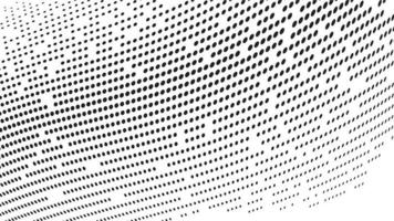 Abstract halftone wave dotted background. Futuristic twisted grunge pattern, dot, circles. Vector modern optical pop art texture for posters, business cards, cover, labels mock-up, stickers layout