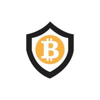 diseño de ilustración de vector de icono de bitcoin