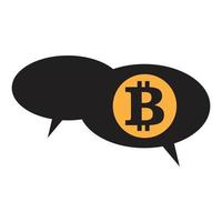 Bitcoin icon vector illustration design