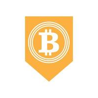 Bitcoin icon vector illustration design