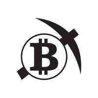 Bitcoin icon vector illustration design