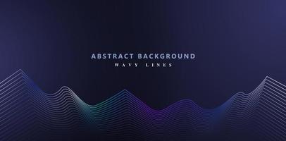 abstract dark blue background with lines, applicable for website banner,  poster sign data corporate and business, wallpaper future technology, dynamical concept lines design, unique lines patterne vector