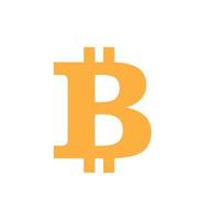 Bitcoin icon vector illustration design