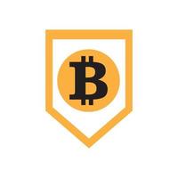 Bitcoin icon vector illustration design