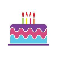 birthday cake icon vector design template