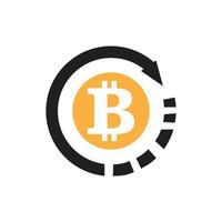 Bitcoin icon vector illustration design