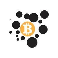 Bitcoin icon vector illustration design