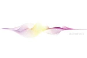 Abstract colorful wave. vector