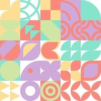 Seamless Bauhaus Abstract vector background.