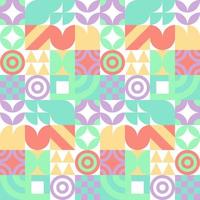 Seamless Bauhaus Abstract vector background.