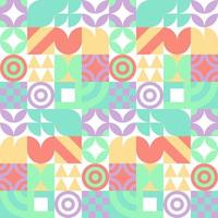 Seamless Bauhaus Abstract vector background.