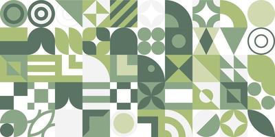 Seamless Bauhaus Abstract vector background.