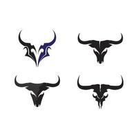 Bull logo and symbols vector template icons app