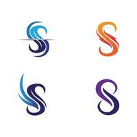Business corporate letter S logo design vector. vector