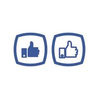 Facebook like symbol. Thumbs Up icon. Thumbs up symbol sign. Thumbs up vector illustration.