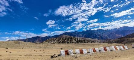 Beautiful mountain and cloudy sky view of Jammu and Kashmir photo