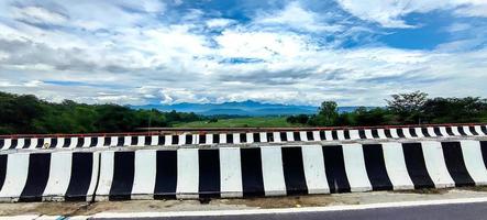 Beautiful mountain and cloudy sky view of Jammu and Kashmir photo