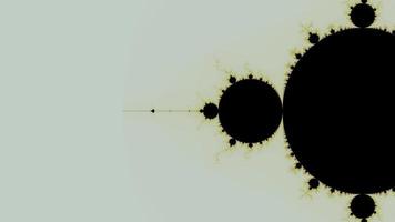 hermoso zoom en el infinito conjunto matemático mandelbrot fractal. video