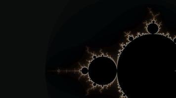 hermoso zoom en el conjunto matemático infinito mandelbrot fractal. video