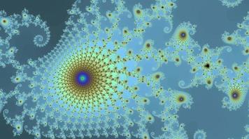 beau zoom sur la fractale mathématique infinie de l'ensemble de mandelbrot. video