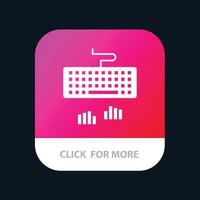 Keyboard Interface Type Typing Mobile App Icon Design vector