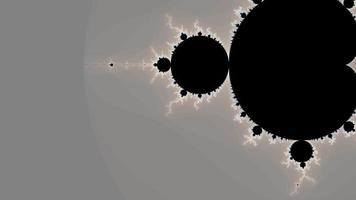 schöner Zoom in das unendliche mathematische Mandelbrot-Menge-Fraktal. video