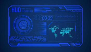 Modern HUD Technology Background vector