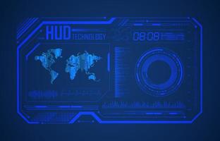Modern HUD Technology Background vector
