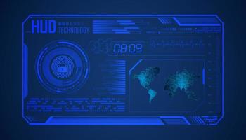 Modern HUD Technology Background vector