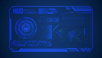 Modern HUD Technology Background vector