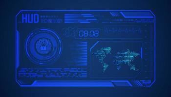 Modern HUD Technology Background vector
