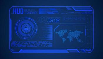 Modern HUD Technology Background vector