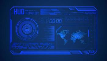 Modern HUD Technology Background vector