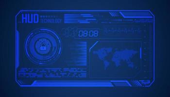 Modern HUD Technology Background vector