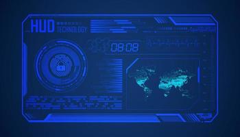 Modern HUD Technology Background vector