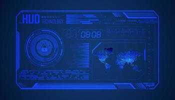 Modern HUD Technology Background vector