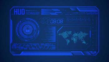 Modern HUD Technology Background vector