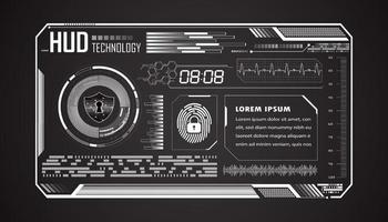 Modern HUD Technology Background vector