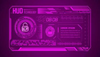 Modern HUD Technology Background vector