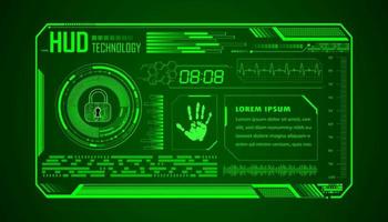 Modern HUD Technology Background vector