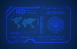 Modern HUD Technology Background vector