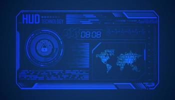 Modern HUD Technology Background vector